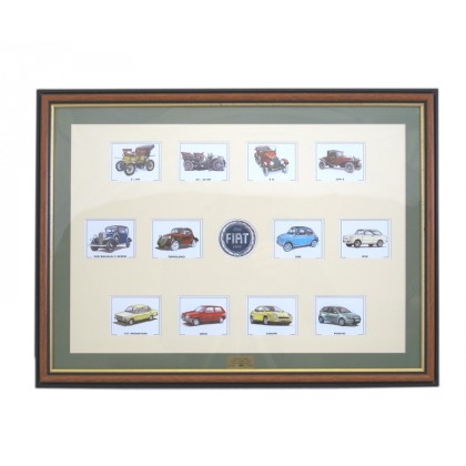 Fiat Centenary Car Framed Collection
