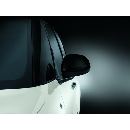 500L Side Mirror Covers/Replacement Caps-Ceramic Black-Set of 2