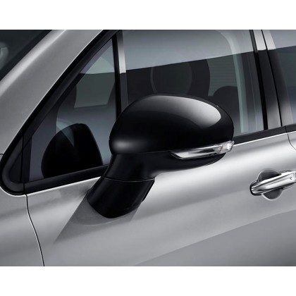 500X Side Mirror Covers/Replacement Caps - Black - Set of 2