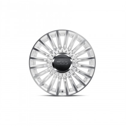 500 | 500C 16" Alloy Wheel Kit In Matt White Diamond Cut - Set of 4