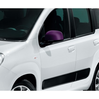 Panda Shadow Side Mirror Cover/Replacement Caps - Violet - Set of 2