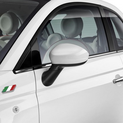 500 | 500C White Side Replacement Wing Mirror Covers/Caps