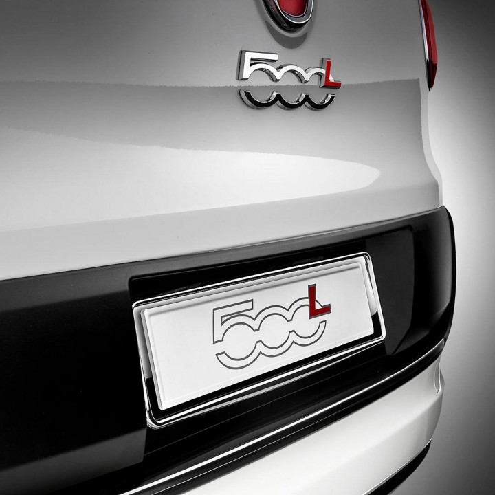Genuine Fiat 500|C|L - Trekking | 500L - Estate Chrome License Plate