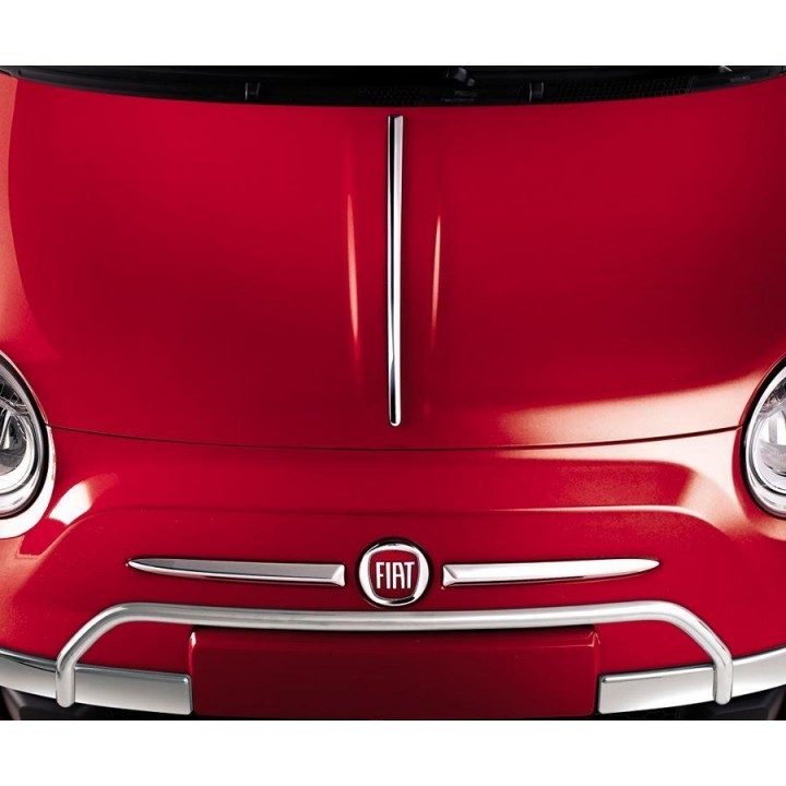 Genuine Fiat 500 Chrome Decoration Centre Stylish Elegant Strip and Merchandise