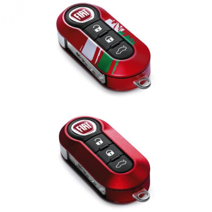 Genuine Fiat 500  500C Key Covers - 3 Colour Flag Italy Style