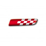 500|500C Side Stylish Decoration Mouldings Badge Red Sport [Pair]