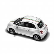500C Roof Decoration Sport Style Decals Stickers - Italy Stripes