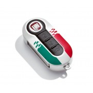 Fiat Punto White Key Cover - Italian Flag Design Italy