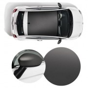 500 Wrapped Side Mirror Covers & Roof Graphics/Decal-Matt Titanium