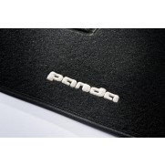 Panda Carpet Footwell Mats Tailored Fitted - Logo & 2 Fix Pin LHD