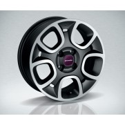 Panda 15" Alloy Wheel with Diamond Cut - Dark Grey