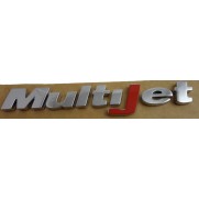 Badge Fiat Multijet (Red J) Chrome **RM-S